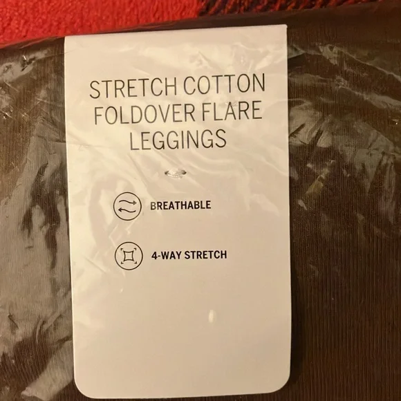 🔥🔥VS Pink ✨GORGEOUS BLING✨ foldover waistband yoga pants flare leggings XL NWT - Picture 8 of 10